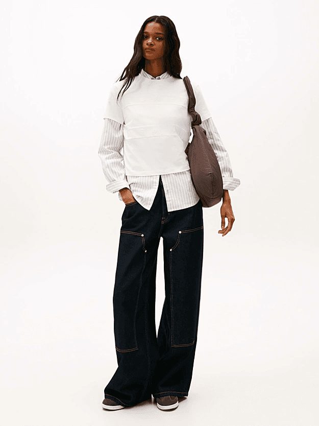 Γυναικείο T-shirt Εκρού Tommy Jeans DW0DW22539-YBH