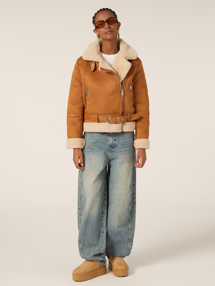 Γυναικείο Μπουφάν Καφέ Alcott GB0202DOAX15-TOBACCO