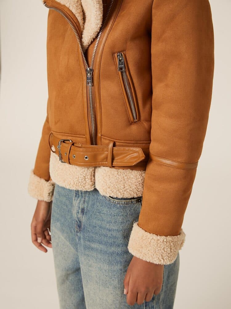 Γυναικείο Μπουφάν Καφέ Alcott GB0202DOAX15-TOBACCO