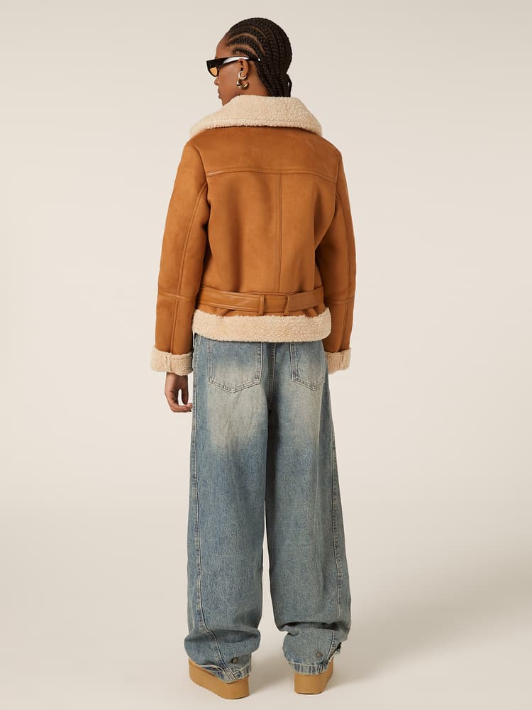 Γυναικείο Μπουφάν Καφέ Alcott GB0202DOAX15-TOBACCO