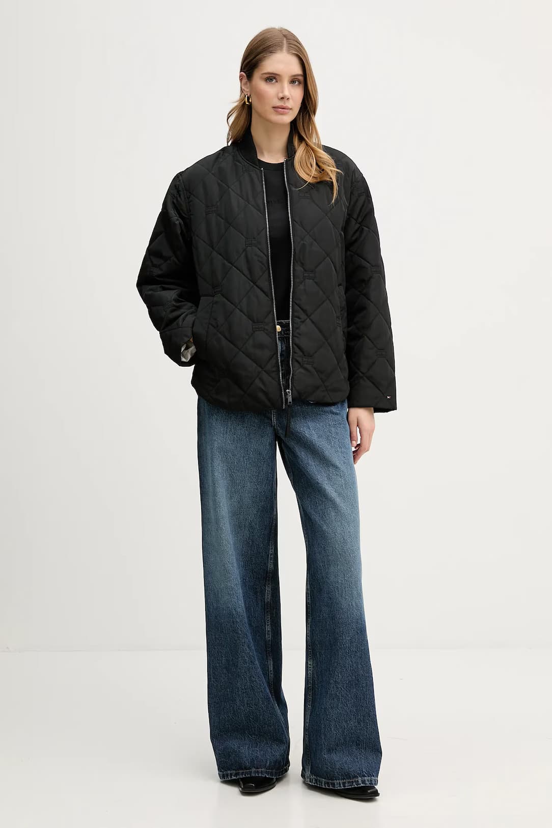 Γυναικείο Bomber Μπουφάν Μαύρο Tommy Hilfiger WW0WW48691-BDS