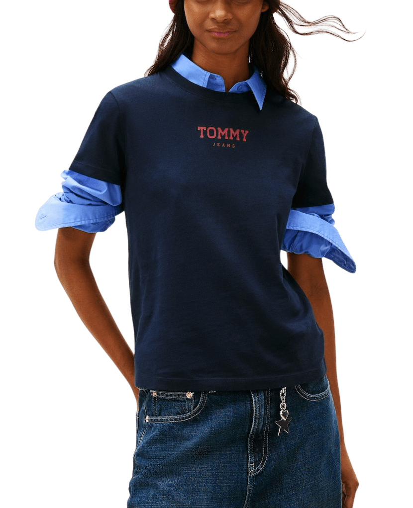 Γυναικείο T-shirt Μαύρο Tommy Jeans DW0DW21842-BDS
