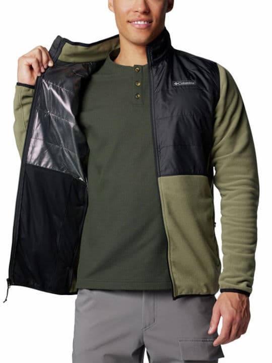 Ανδρική Basin Butte Fleece II Ζακέτα Χακί Columbia 2101761-397