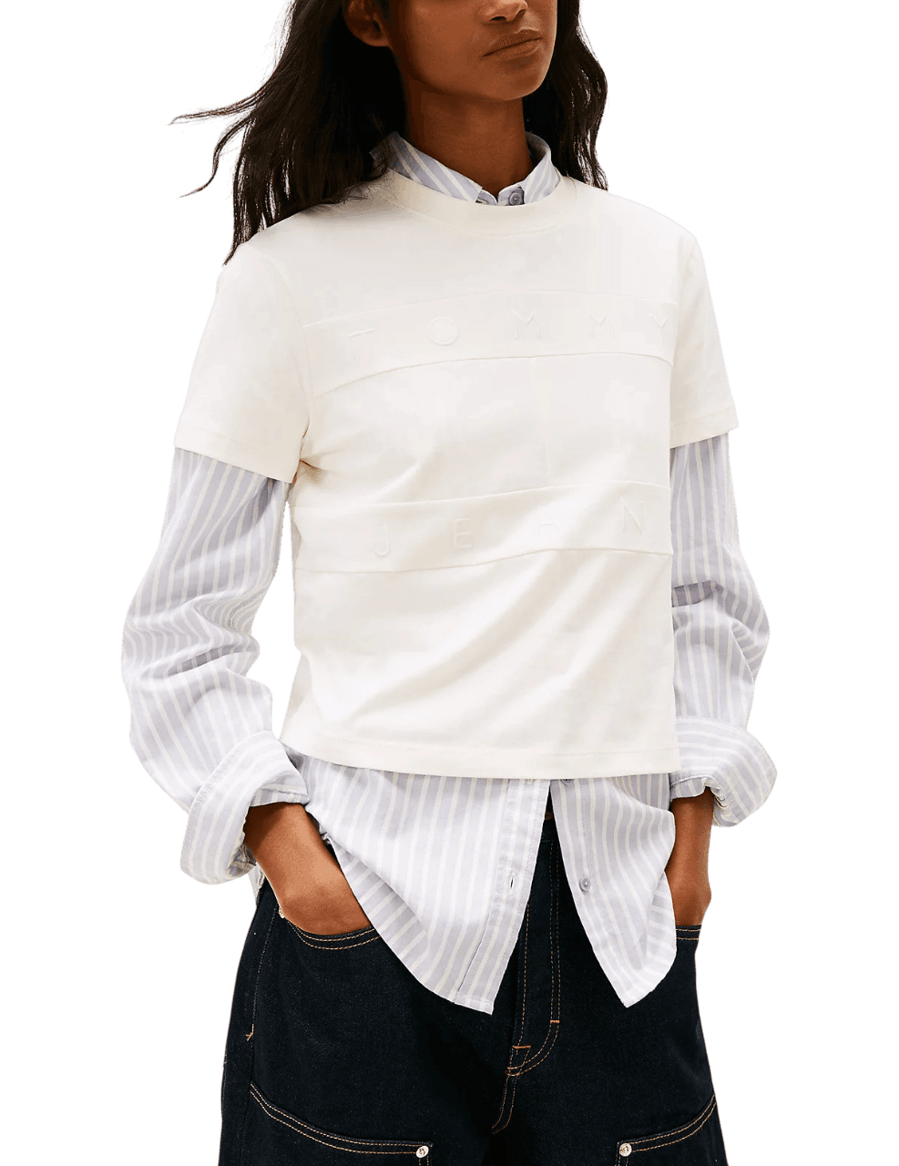 Tommy Jeans Tonal Flag Regular Fit T-Shirt Women