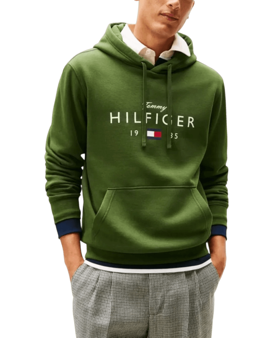 Ανδρικό Φούτερ Πράσινο Tommy Hilfiger MW0MW41427-L01
