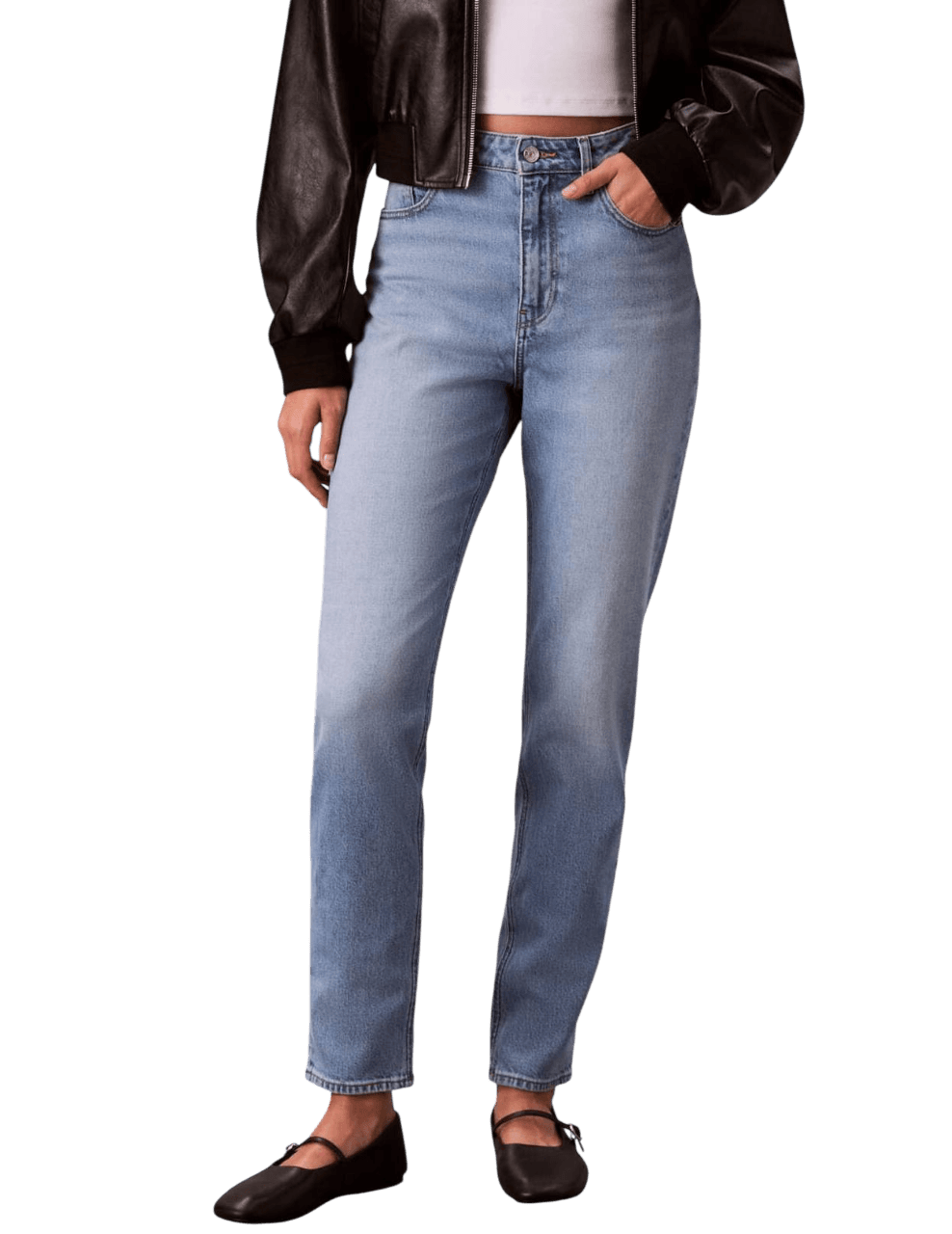 CALVIN KLEIN JEANS NEW MOM JEAN PANAMA LV047E787G-3KQRG DenimLightBlue