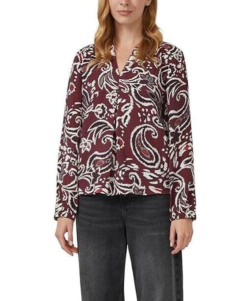 Γυναικεία Πουκαμίσα Μπορντό S.Oliver 2170028-39A2