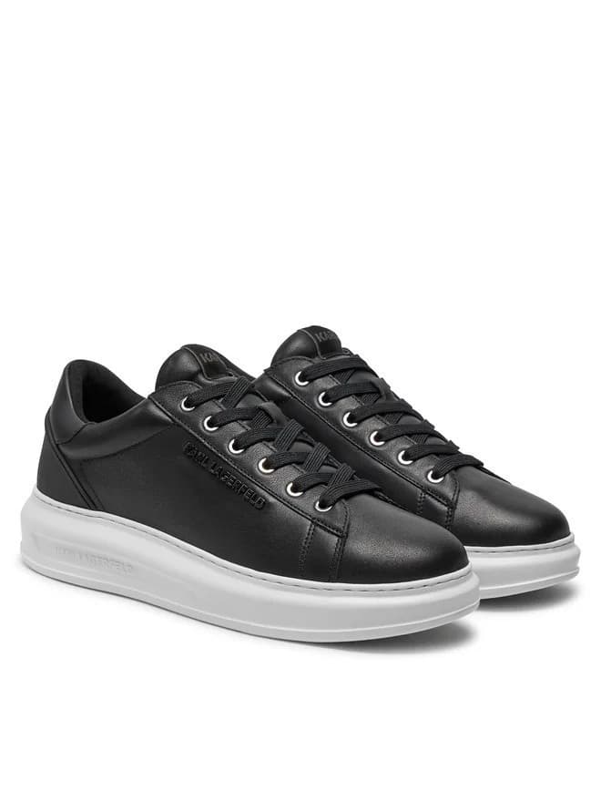 Ανδρικά Δερμάτινα NFT Kounter Sneakers Μαύρα Karl Lagerfeld KL52575N-000 BLACK