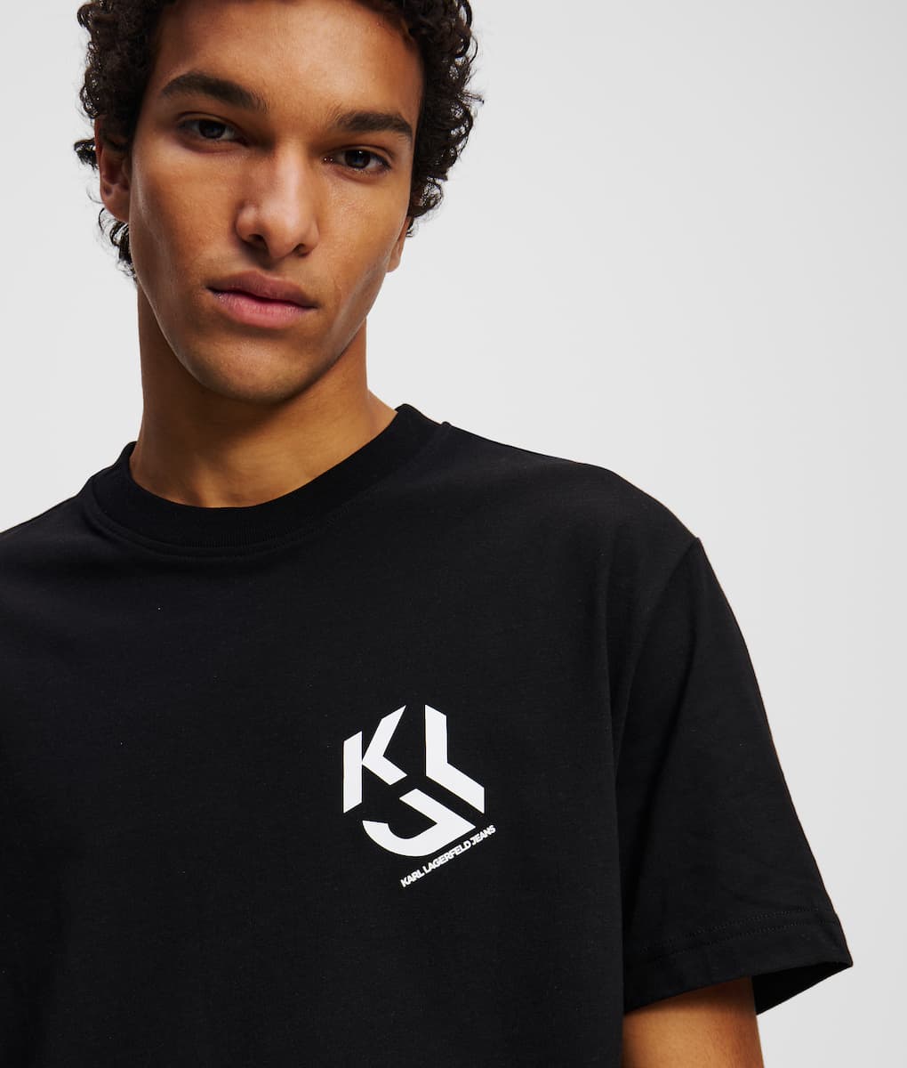 Ανδρικό Monogram T-shirt Μαύρο Karl Lagerfeld Jeans A2M17072-999 BLACK