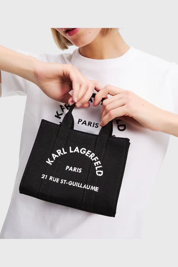 Γυναικεία K/Rsg Mini Tote Τσάντα Μαύρη Karl Lagerfeld A3W50118-999 BLACK
