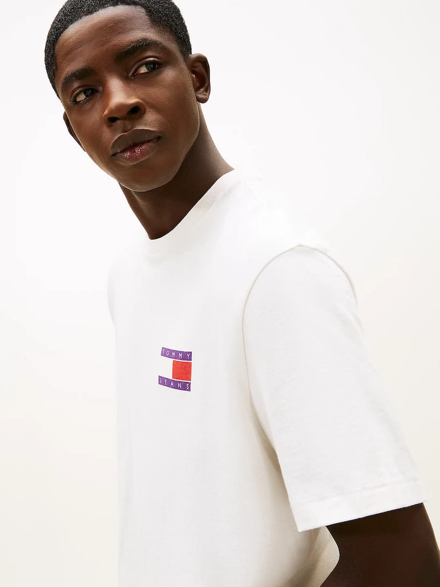 Ανδρικό T-shirt Εκρού Tommy Jeans DM0DM22337-YBH