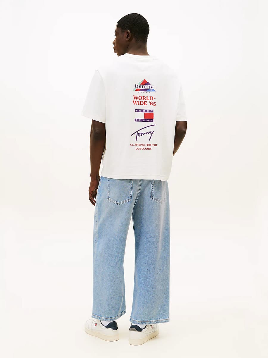 Ανδρικό T-shirt Εκρού Tommy Jeans DM0DM22337-YBH