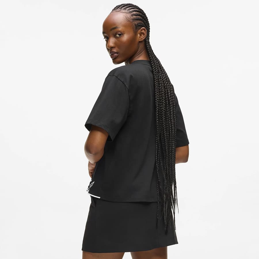 Γυναικείο Signature T-shirt Μαύρο Karl Lagerfeld B1W17031-999 BLACK