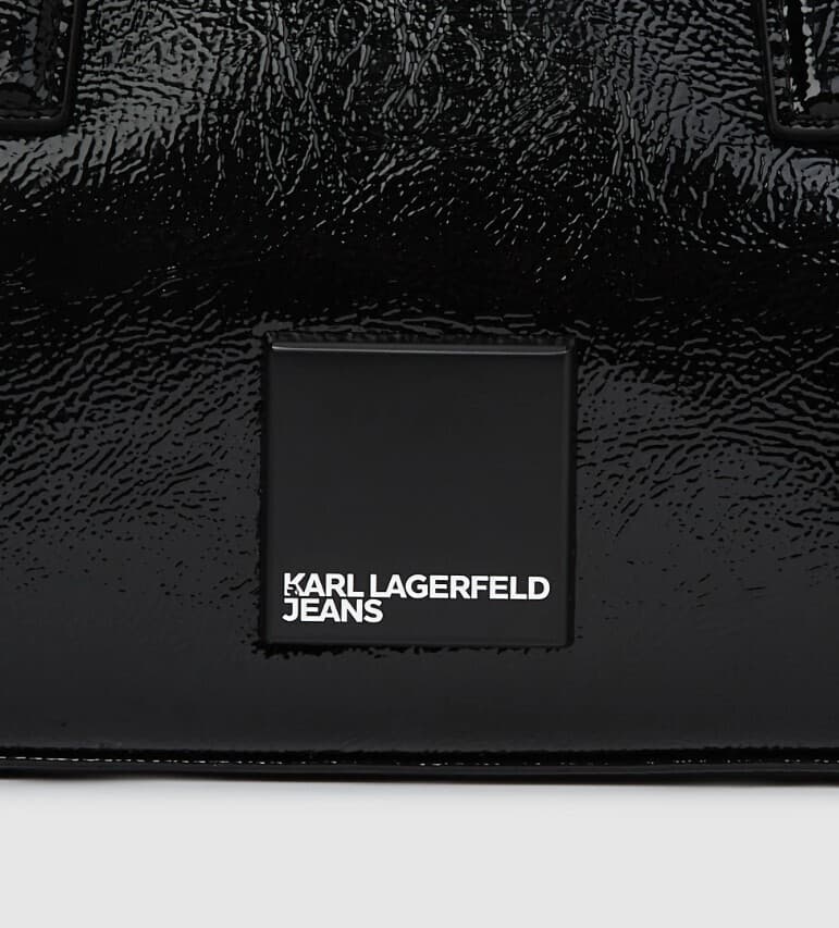 Γυναικεία Bowling Glossy Τσάντα Μαύρη Karl Lagerfeld Jeans B1W30144-999 BLACK