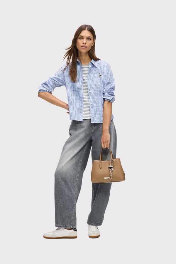 Γυναικεία Ikon Τσάντα Καφέ Karl Lagerfeld B1W30003-2DH MUSHROOM BROWN