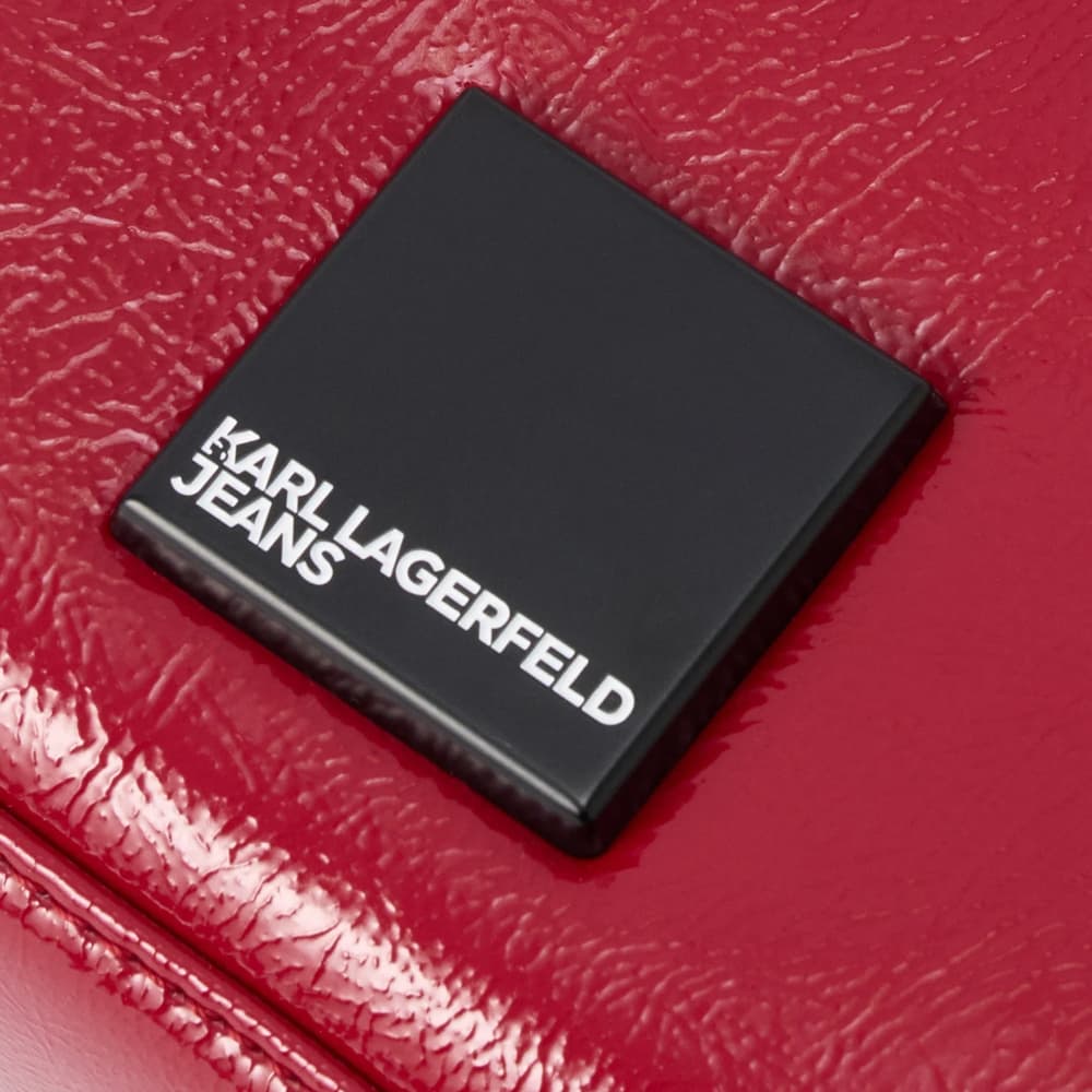 Γυναικεία Bowling Glossy Τσάντα Κόκκινη Karl Lagerfeld Jeans B1W30144-1HC POMPEIAN RED