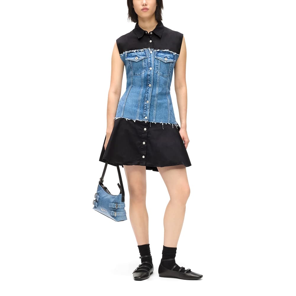 Γυναικείο Αμάνικο Φόρεμα Karl Lagerfeld Jeans B1W13035-1GK WASHED BLUE BLACK