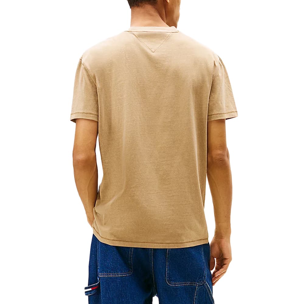 Ανδρικό T-shirt Μπεζ Tommy Jeans DM0DM22328-AEN