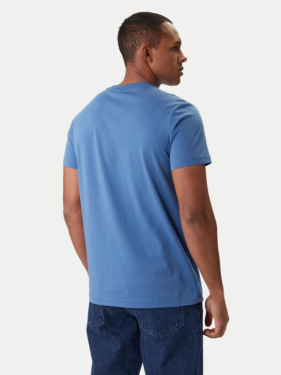 Ανδρικό Slim T-shirt Μπλε Karl Lagerfeld Jeans B1M17063-690 WASHED FEDERAL B