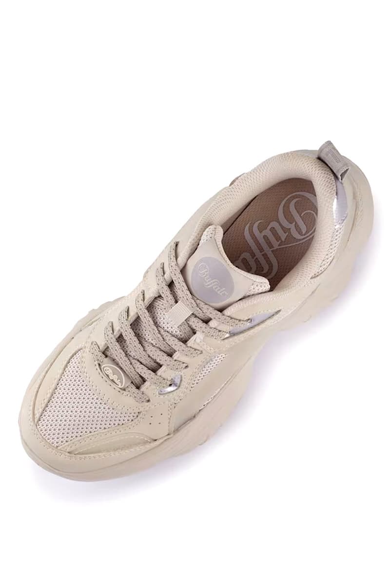 Γυναικεία Bliss Mesh Sneakers Μπεζ Buffalo BUF1636588-CREAM SILVER