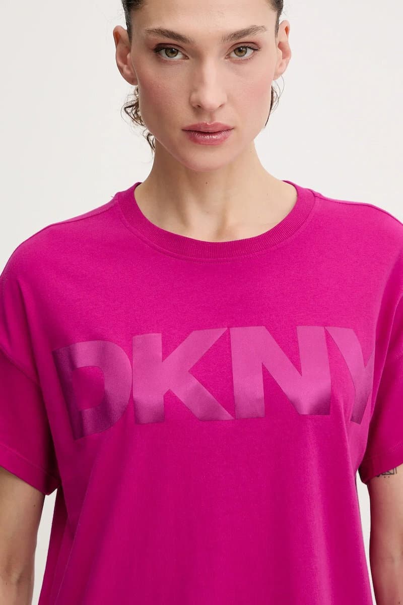 Γυναικείο Logo T-shirt Φουξ DKNY DP6T1534-H0J