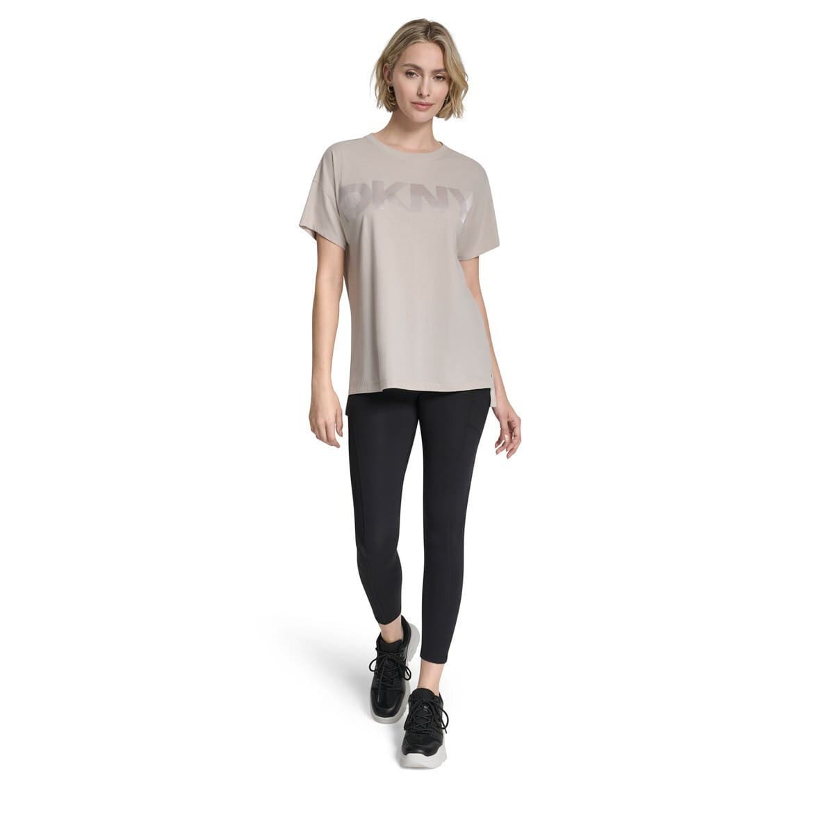 Γυναικείο Logo T-shirt Μπεζ DKNY DP6T1534-OTA
