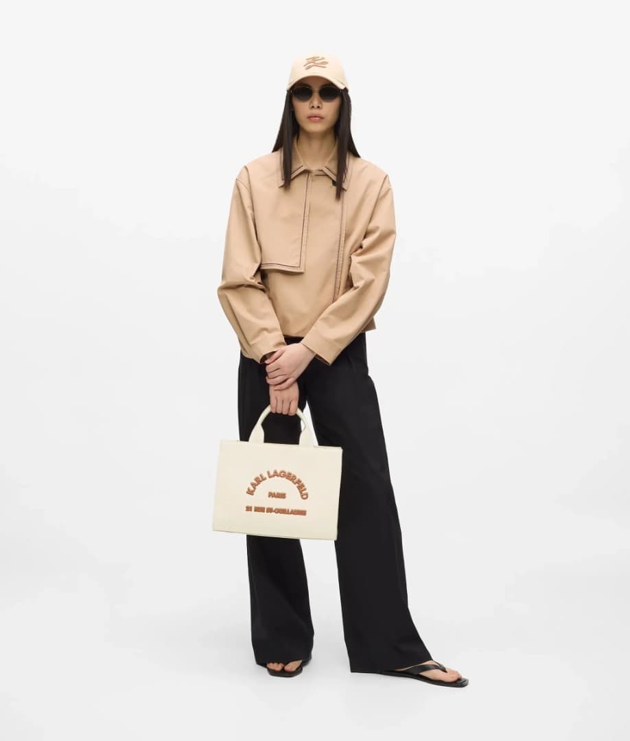 Γυναικεία K/Rsg Md Tote Τσάντα Εκρού Karl Lagerfeld B2W50010-106 NATURAL