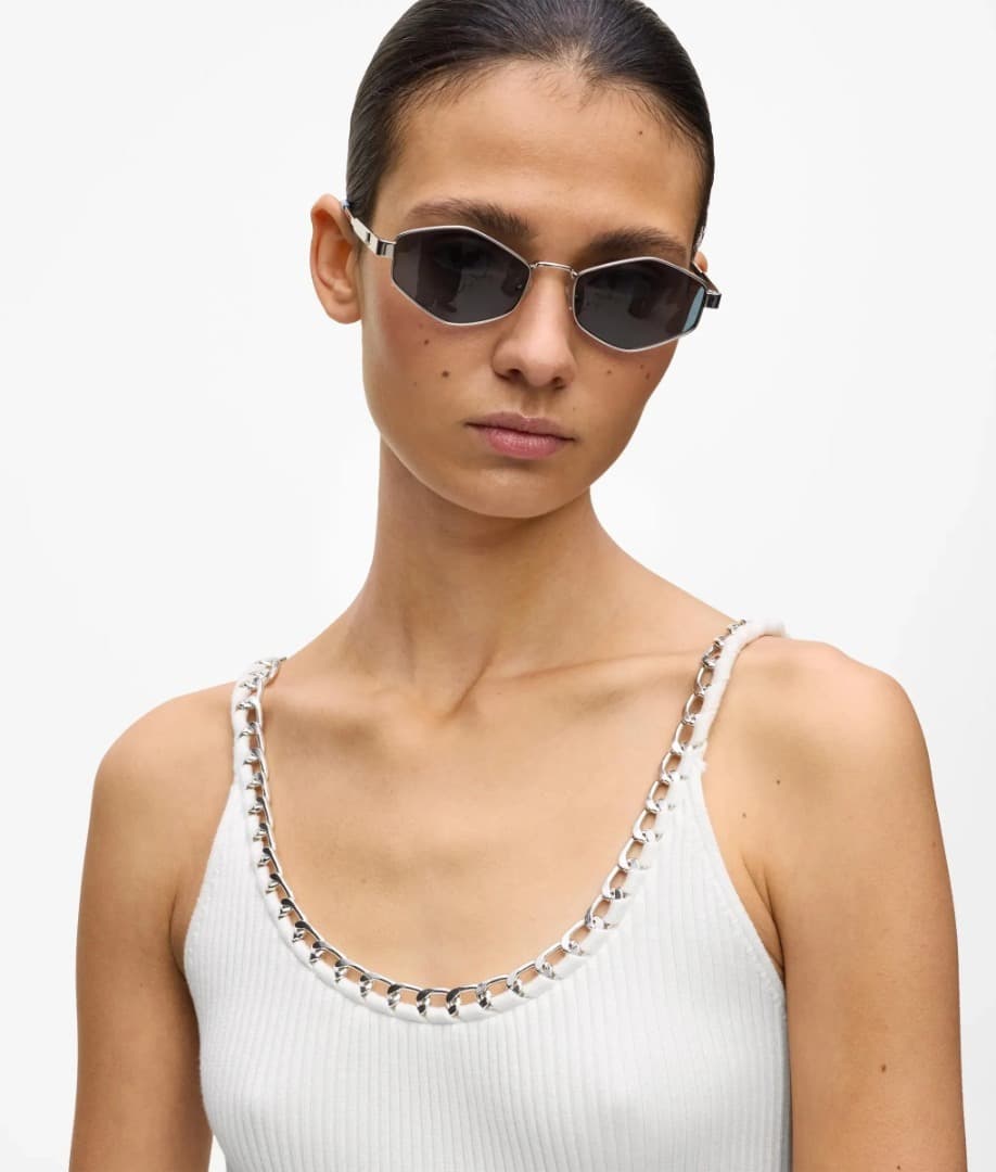 Γυναικείο Top Λευκό Karl Lagerfeld B2W18004-100 WHITE