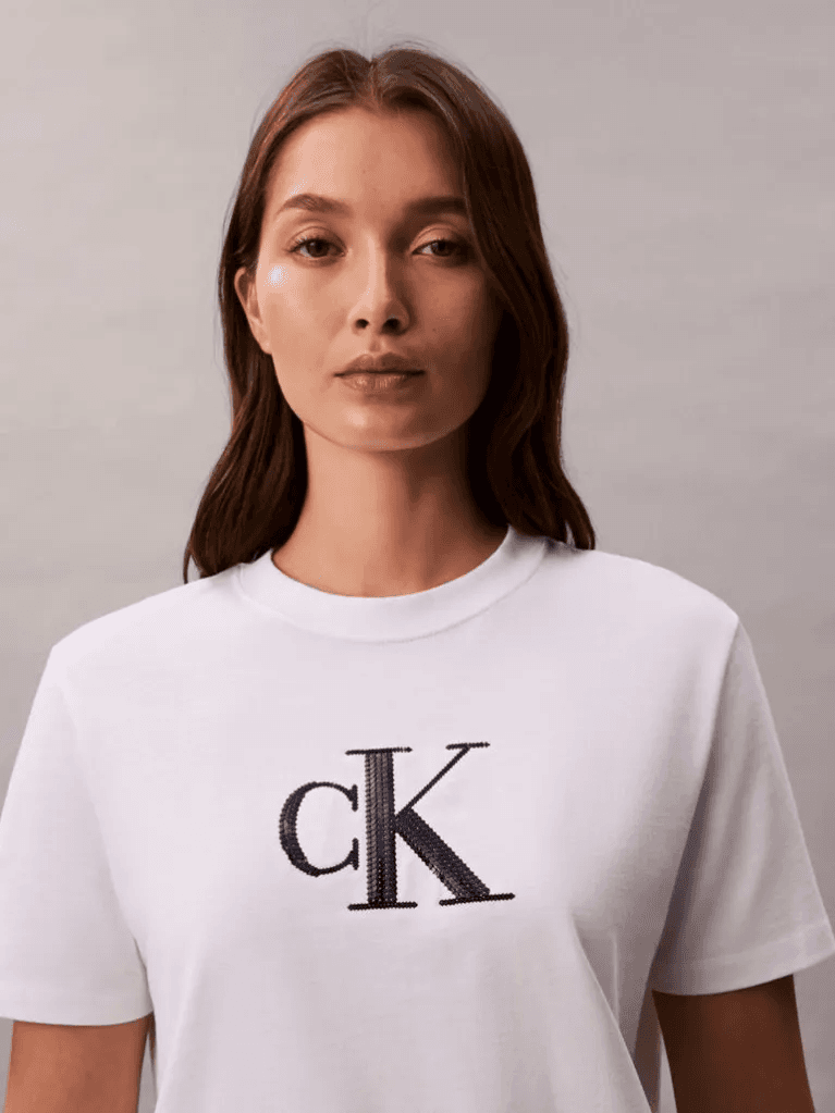 Γυναικείο T-shirt Λευκό Calvin Klein LV044E215G-YAA