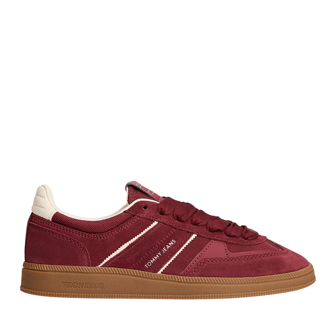 Γυναικεία Δερμάτινα Greenwich Sneakers Μπορντό Tommy Jeans EN0EN02924-XKK