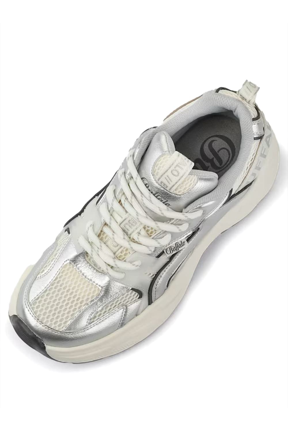 Γυναικεία Yuno One Sneakers Λευκά Buffalo BUF1636643-WHI/BLA/SIL