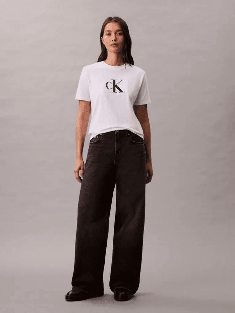 Γυναικείο T-shirt Λευκό Calvin Klein LV044E215G-YAA