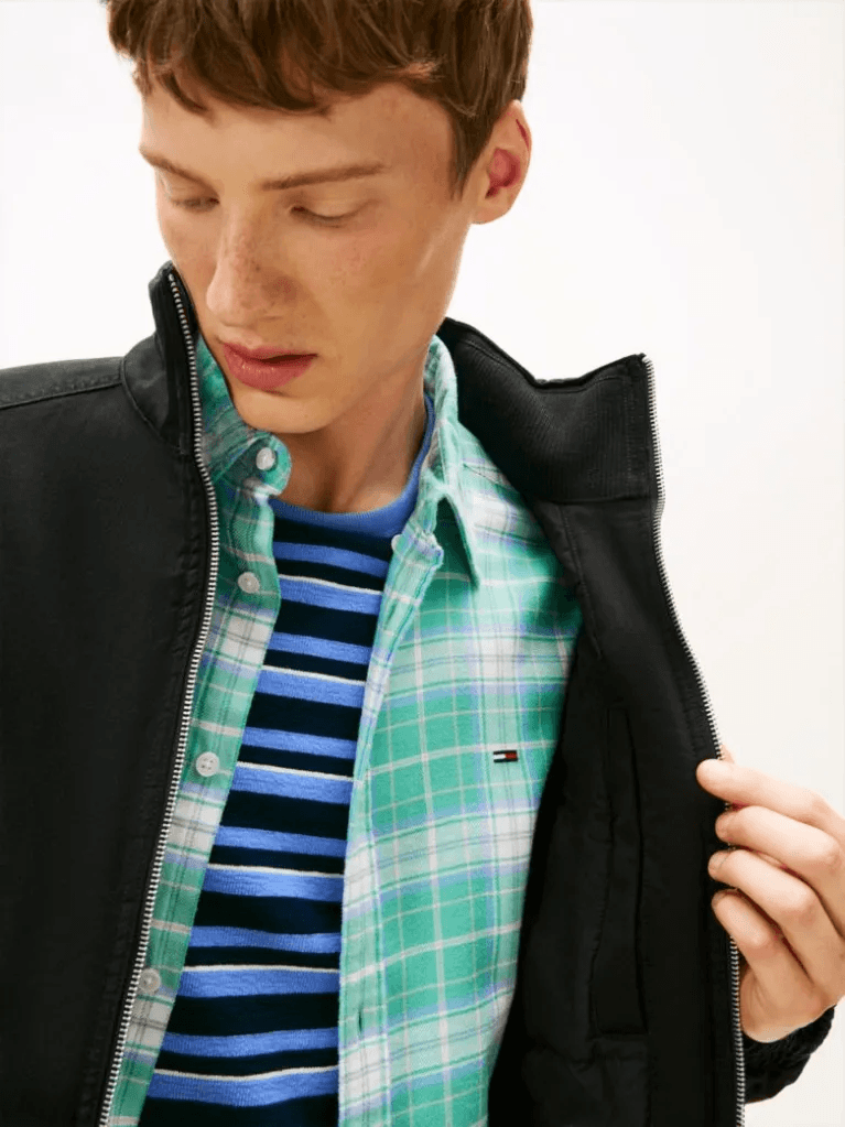 Ανδρικό Μπουφάν Μαύρο Tommy Jeans DM0DM22712-BDS