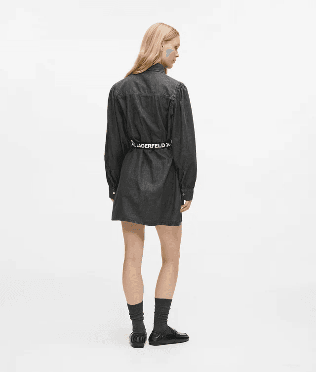 Γυναικείο Τζιν Φόρεμα Μαύρο Karl Lagerfeld Jeans B1W13038-1BJ WASHED BLACK