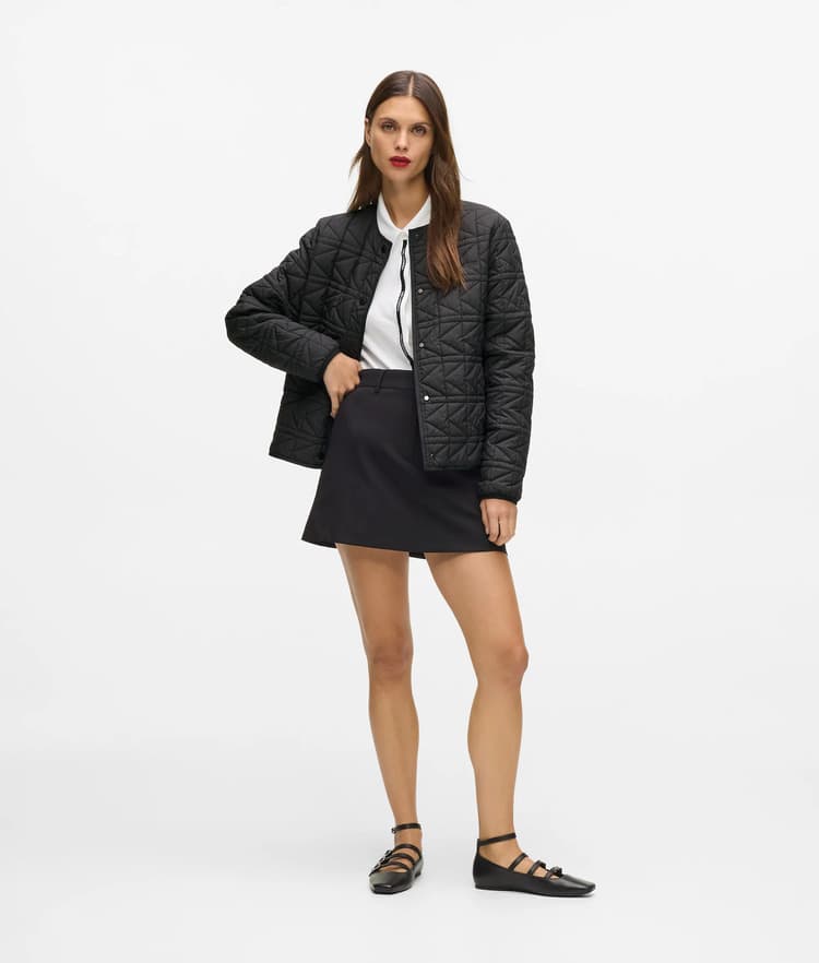 Γυναικείο Μπουφάν Μαύρο Karl Lagerfeld B1W15041-999 BLACK