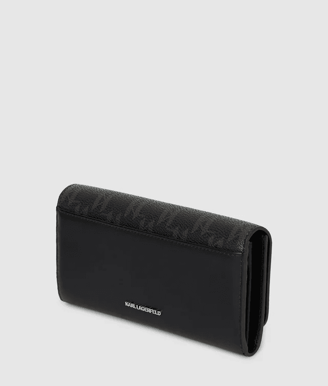 Γυναικείο Ikon Monogram Πορτοφόλι Μαύρο Karl Lagerfeld B1W32015-2LS BROWN KL MONO