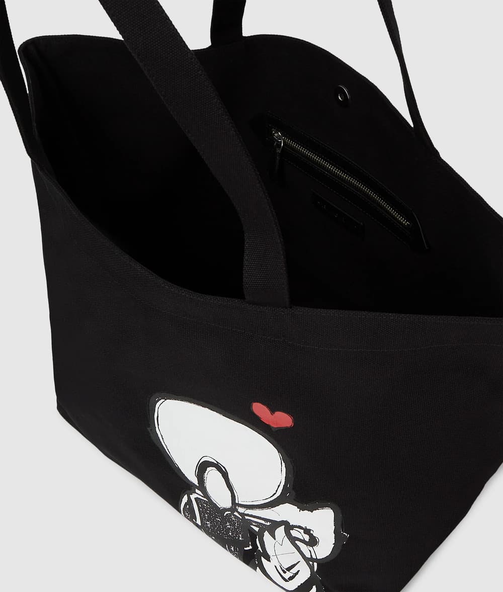 Γυναικεία Ikon Valentine Shopper Τσάντα Μαύρη Karl Lagerfeld B1W50052-999 BLACK