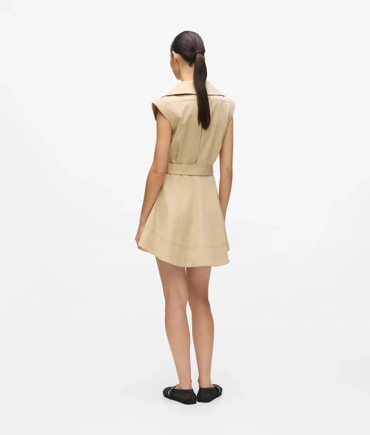 Γυναικείο KL x Amber Valletta Φόρεμα Μπεζ Karl Lagerfeld B2W13013-2FT SAFARI