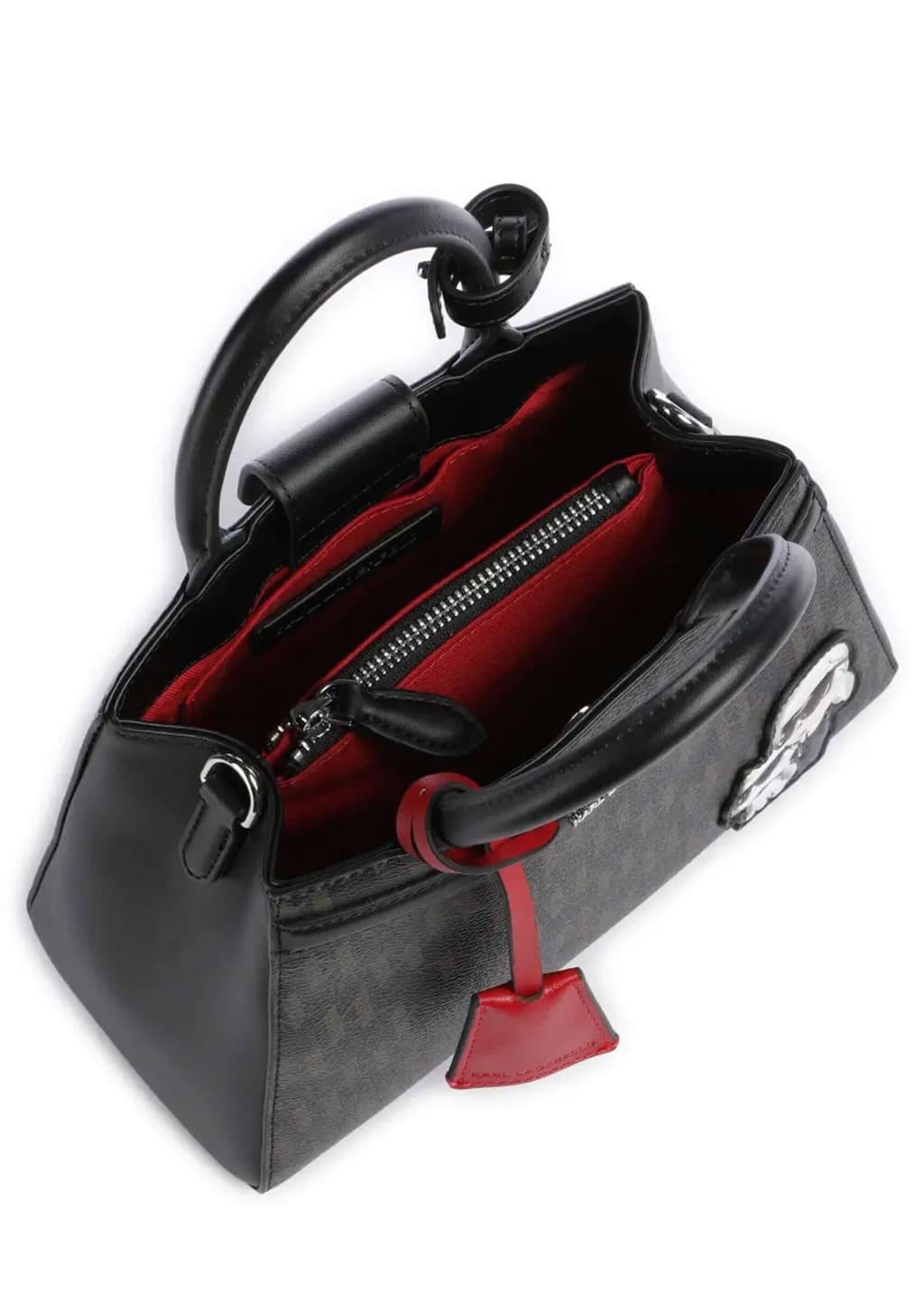 Γυναικεία Ikon Monogram Τσάντα Μαύρη Karl Lagerfeld B1W30023-2LS BROWN KL MONO