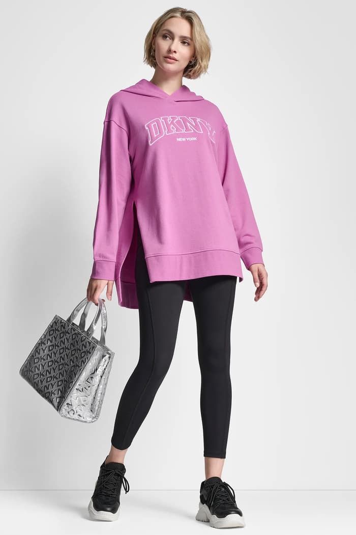 Γυναικείο Oversized Φούτερ Ροζ DKNY DP6T1564-QG9