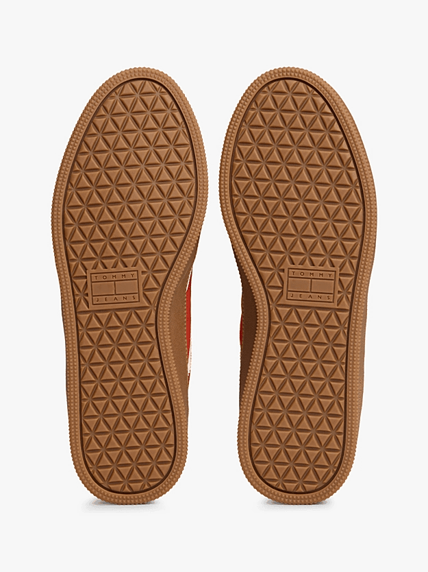 Γυναικεία Δερμάτινα Greenwich Sneakers Μπορντό Tommy Jeans EN0EN02924-XKK