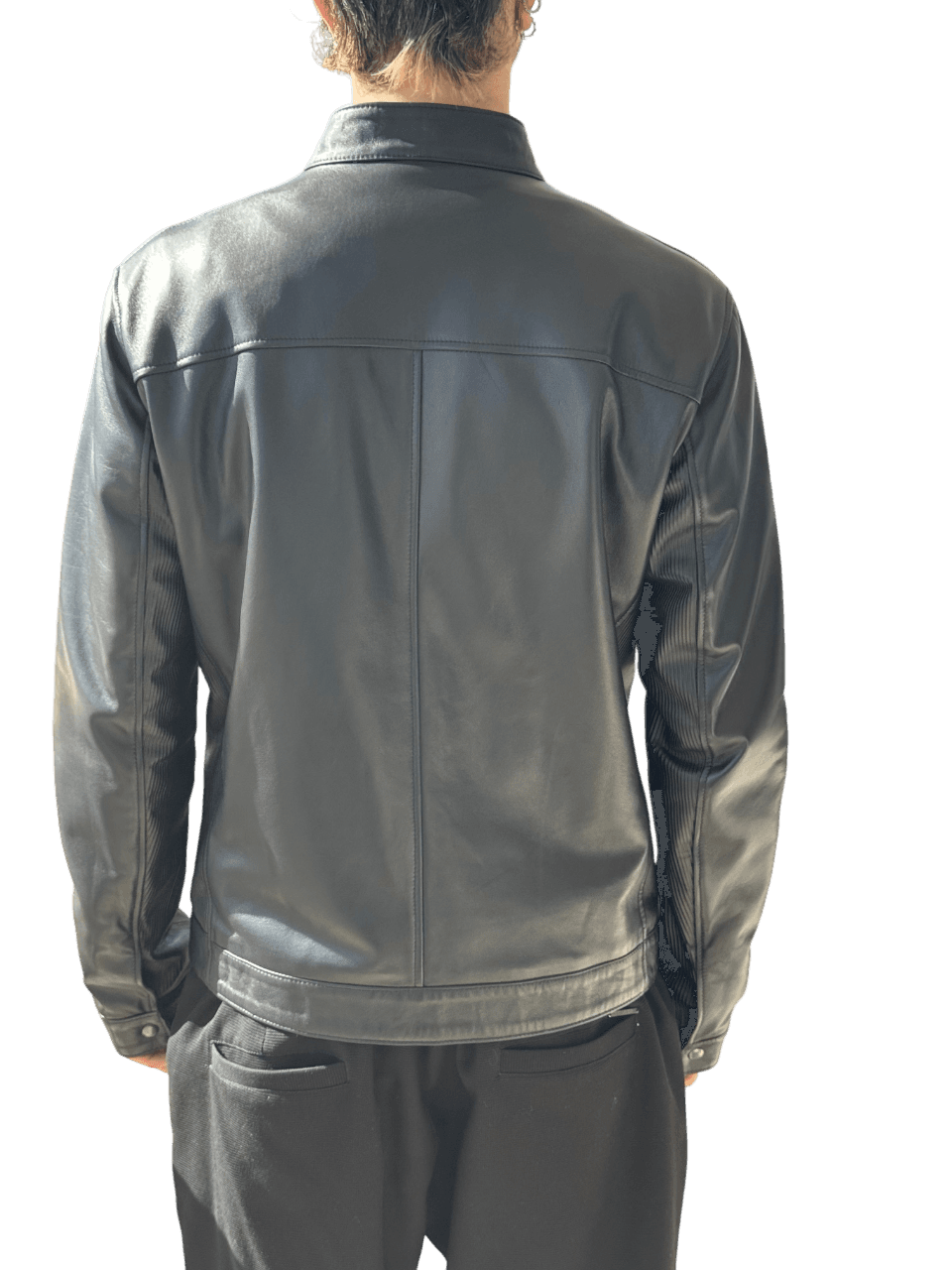 Ανδρικό Δερμάτινο Μπουφάν Μαύρο Maffei 41235D-NERO