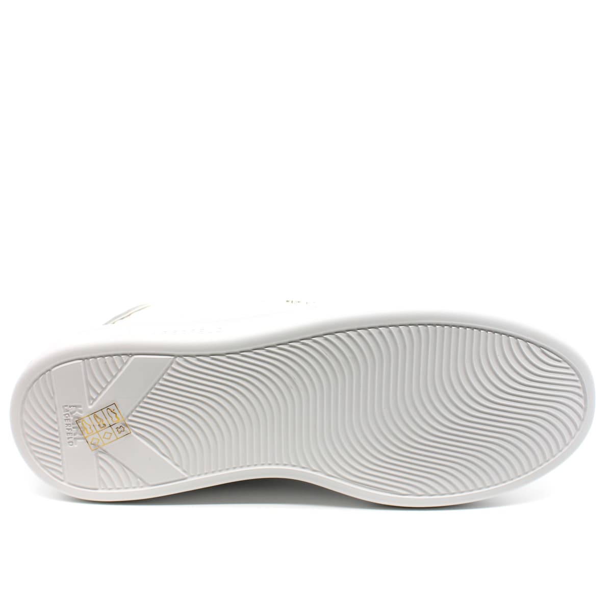 Ανδρικά Δερμάτινα Kapri Monogram Sneakers Λευκά Karl Lagerfeld KL52549K-01W WHITE