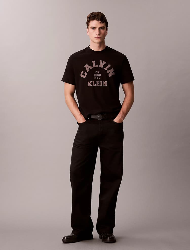Ανδρικό T-shirt Μαύρο Calvin Klein LV04RE810G-UB1