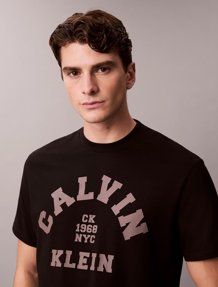 Ανδρικό T-shirt Μαύρο Calvin Klein LV04RE810G-UB1