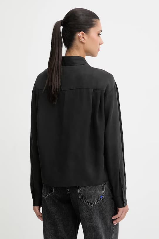 Γυναικείο Πουκάμισο Μαύρο Karl Lagerfeld Jeans B1W11026-999 BLACK