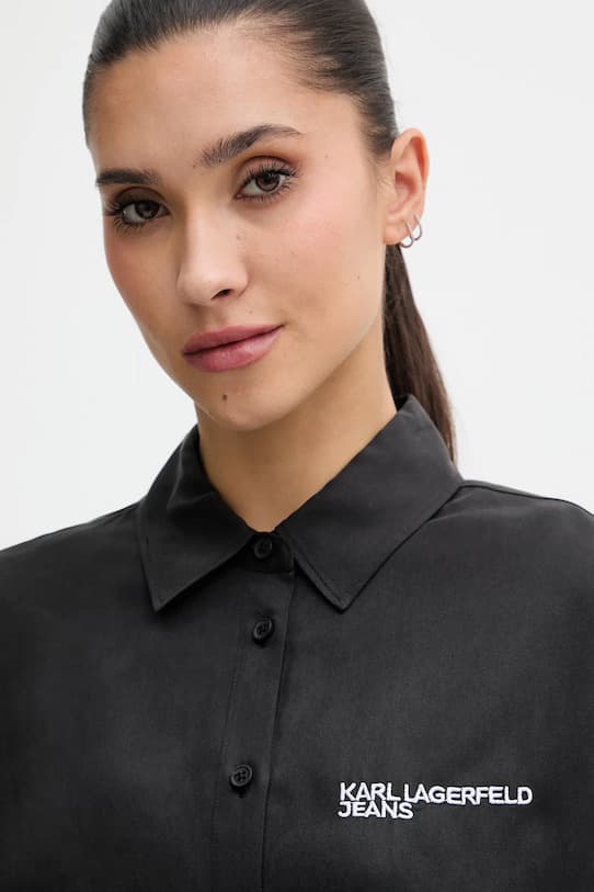 Γυναικείο Πουκάμισο Μαύρο Karl Lagerfeld Jeans B1W11026-999 BLACK