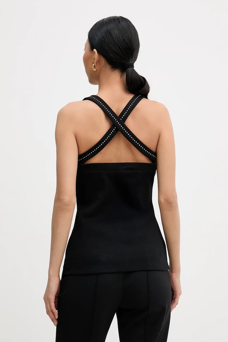 Γυναικείο Αμάνικο Top Μαύρο Karl Lagerfeld B1W17022-999 BLACK