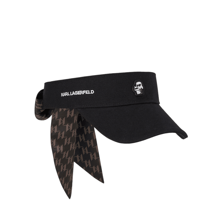 Γυναικείο Ikon Visor Καπέλο Μαύρο Karl Lagerfeld B1W33021-999 BLACK