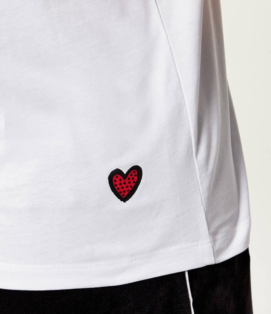 Γυναικείο Ikon Valentine T-shirt Λευκό Karl Lagerfeld B1W17038-100 WHITE